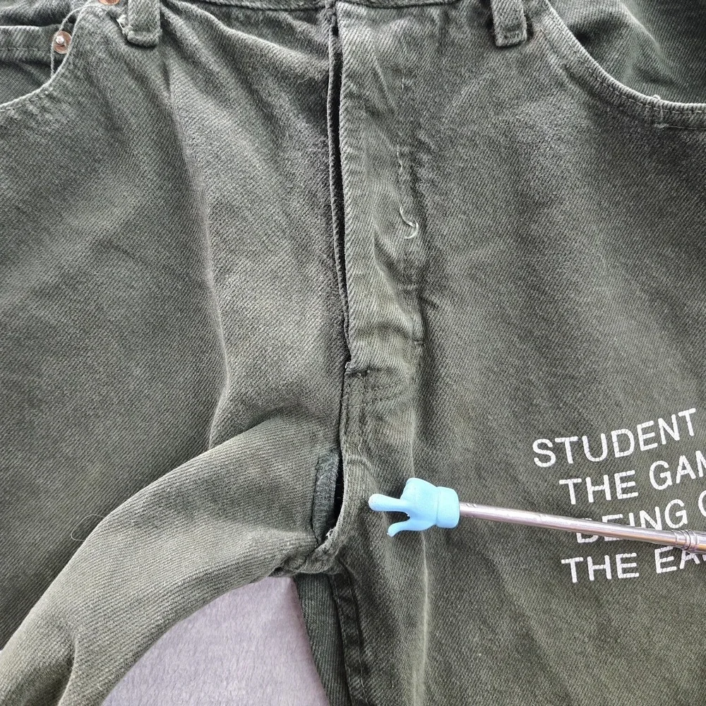 VINTAGE Levi's 501 x Earthling VIP Student Men Jeans 32X30 Green 90s USA READ